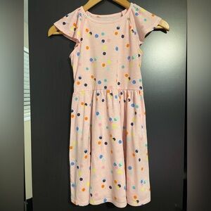 Polka Dot Kids Dress - Pink
